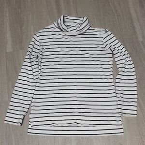 a new day Black and White Striped Long Sleeve Top